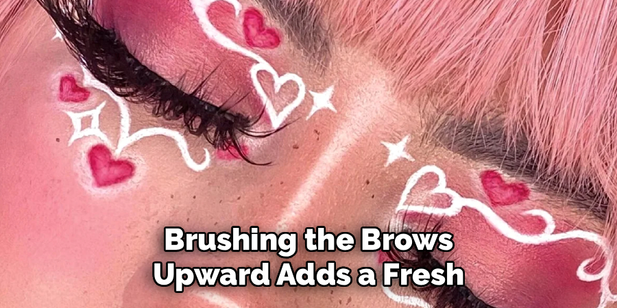 Brushing the Brows Upward Adds a Fresh
