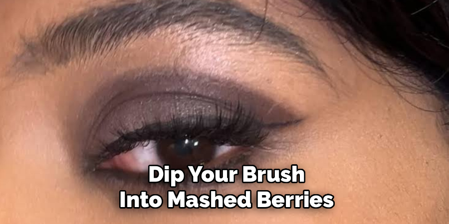 Dip Your Brush Into Mashed Berries