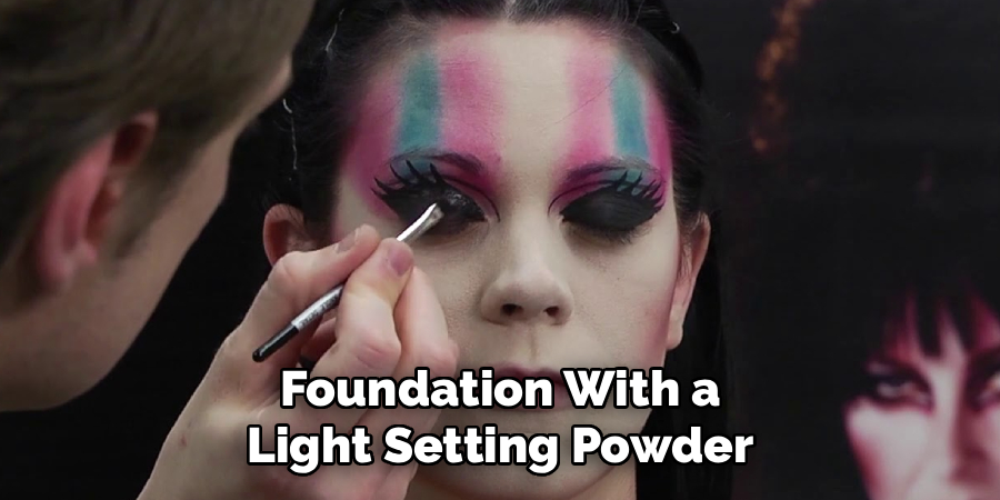 Foundation With a Light Setting Powder