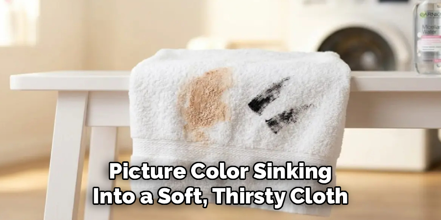 Picture Color Sinking Into a Soft, Thirsty Cloth