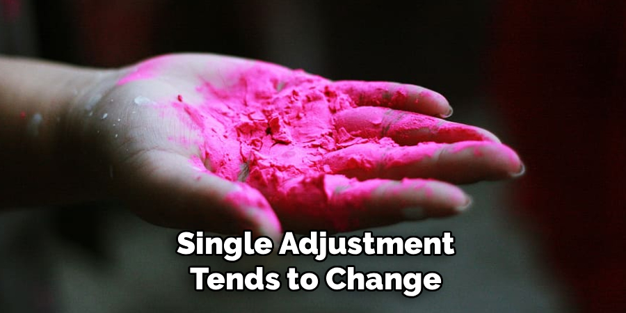 Single Adjustment Tends to Change