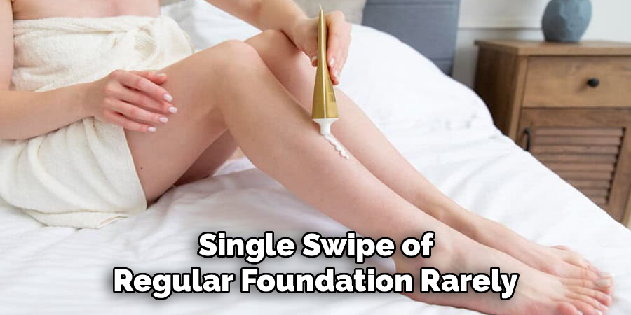 Single Swipe of Regular Foundation Rarely