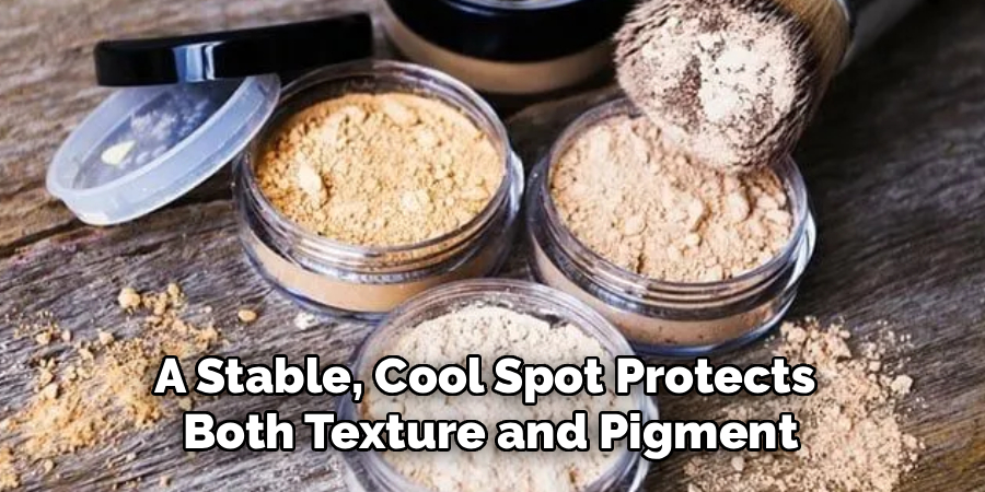 A Stable, Cool Spot Protects
Both Texture and Pigment