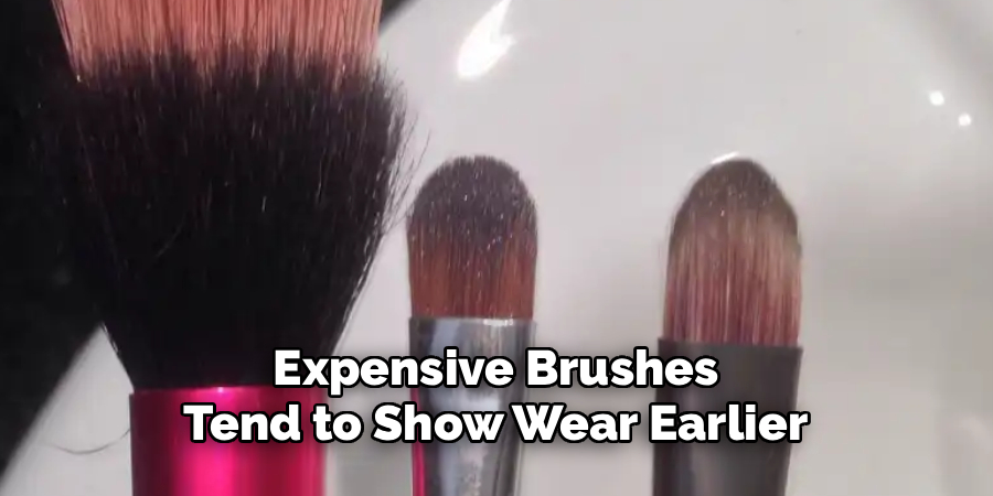 Expensive Brushes Tend to Show Wear Earlier